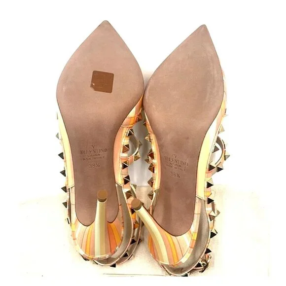 RARE Valentino Rockstud 1975 Pump, size 38.5, US 7, Matching Box NWT, MSRP $1195 - Picture 11 of 16